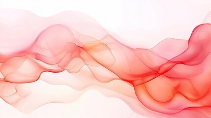 Poster - Light pink watercolor idea. Abstract pink wave background for creative projects and digital designs.