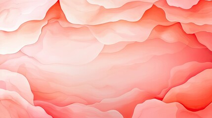 Poster - Light pink watercolor idea. Colorful abstract background with soft, flowing shapes in shades of pink and coral.