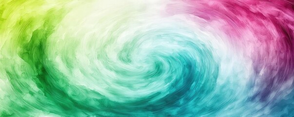 Poster - Playful watercolor concept. Vibrant swirling colors creating an abstract and dynamic visual effect.