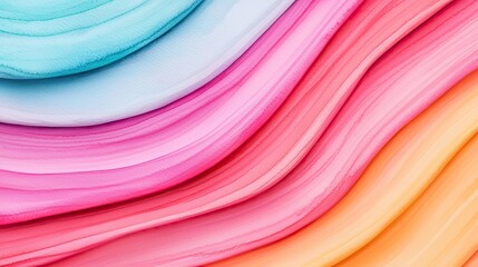 Poster - Minimalist watercolor idea. Colorful wave patterns create a vibrant and dynamic abstract background texture.
