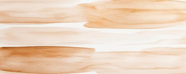 Aufkleber - Neutral watercolor concept. Abstract watercolor texture with warm brown and beige tones for creative projects.
