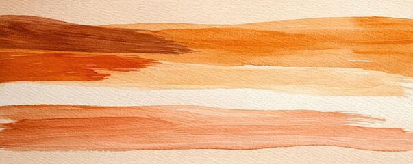 Aufkleber - Neutral watercolor concept. Abstract watercolor background with warm tones blending harmoniously for creative use.