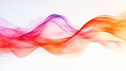 Poster - Playful watercolor concept. Abstract design featuring vibrant waves of color flowing seamlessly.