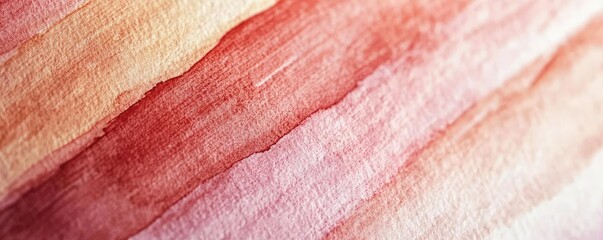 Poster - Minimalist watercolor idea. Abstract watercolor texture in soft hues of pink and red for creative backgrounds.