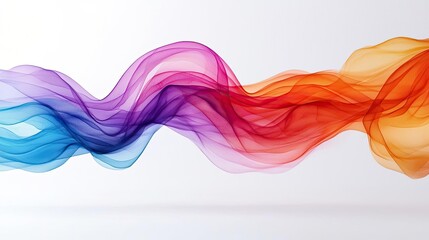 Poster - Playful watercolor concept. Colorful flowing waves creating an abstract artistic background for design.