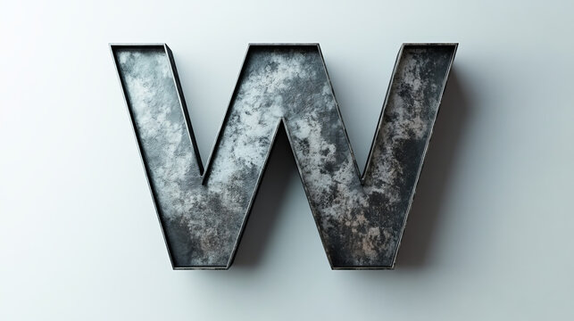 Set of alphabet symbols of letter W, such a logo. Rasterized version also available in gallery