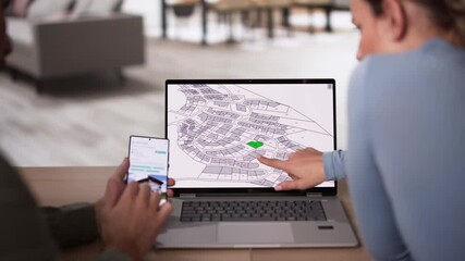Poster - Cadastre Map And City Building Survey