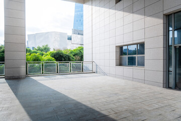 Wall Mural - Platform outside the office building