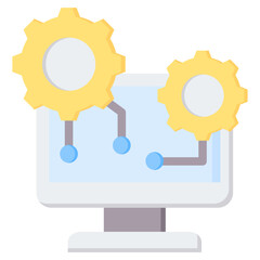 Poster - Computing Flat Icon