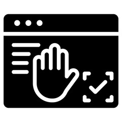 Poster - Gesture Recognition Glyph Icon