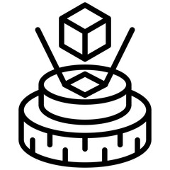 Poster - Holography Outline Icon