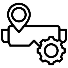 Poster - Spatial Mapping Engine Outline Icon