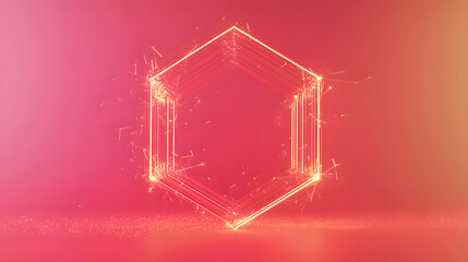 Poster - Energetic spark animation digital space motion graphics abstract environment dynamic viewpoint visual concept for impact