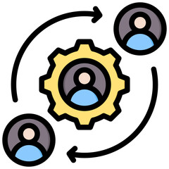 Poster - Vendor Management Outline Color Icon