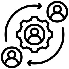 Poster - Vendor Management Outline Icon
