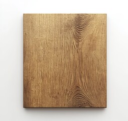 Poster - Square piece of light brown wood with visible grain.