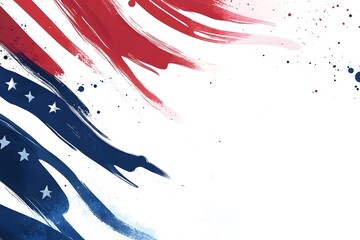 Wall Mural - American Flag Symbol Background, Generative AI
