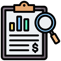 Poster - Credit Analysis Outline Color Icon