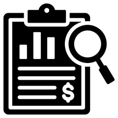 Poster - Credit Analysis Glyph Icon