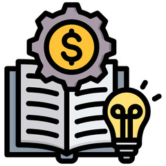 Poster - Financial Literacy Outline Color Icon