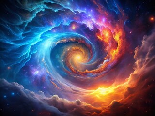 Aufkleber - Ethereal Plasma: Exploring the Hues of Ionized Gas