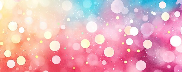 Poster - Glitter watercolor idea. A vibrant, colorful abstract background with soft bokeh effects for creative use.