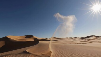Poster - Exploring the stunning beauty of windswept sand dunes at sunset