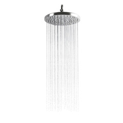 Wall Mural - shower advertisement isolated on white background full depth of field