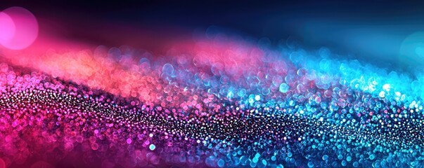 Poster - Glitter watercolor idea. An abstract image featuring vibrant sparkles and colorful light patterns.