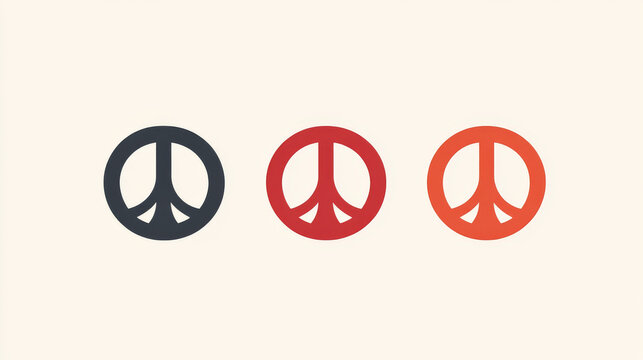 Isolated people signs and symbols for peace or sport design - abstract emblem or template