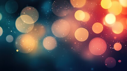 Wall Mural - colorful bokeh lights create a vibrant atmosphere in a festive setting during the evening