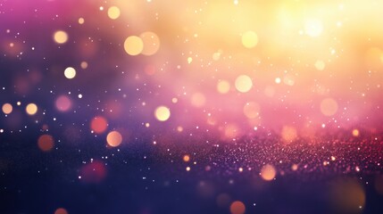 Wall Mural - colorful bokeh background with soft lights creating a dreamy atmosphere in a festive setting