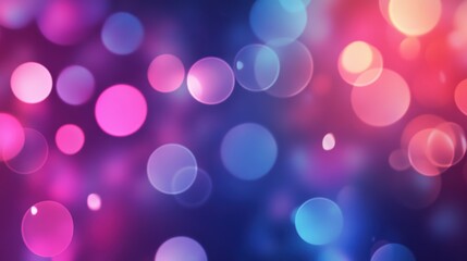 Wall Mural - colorful bokeh lights create a dreamy atmosphere at a nighttime celebration event