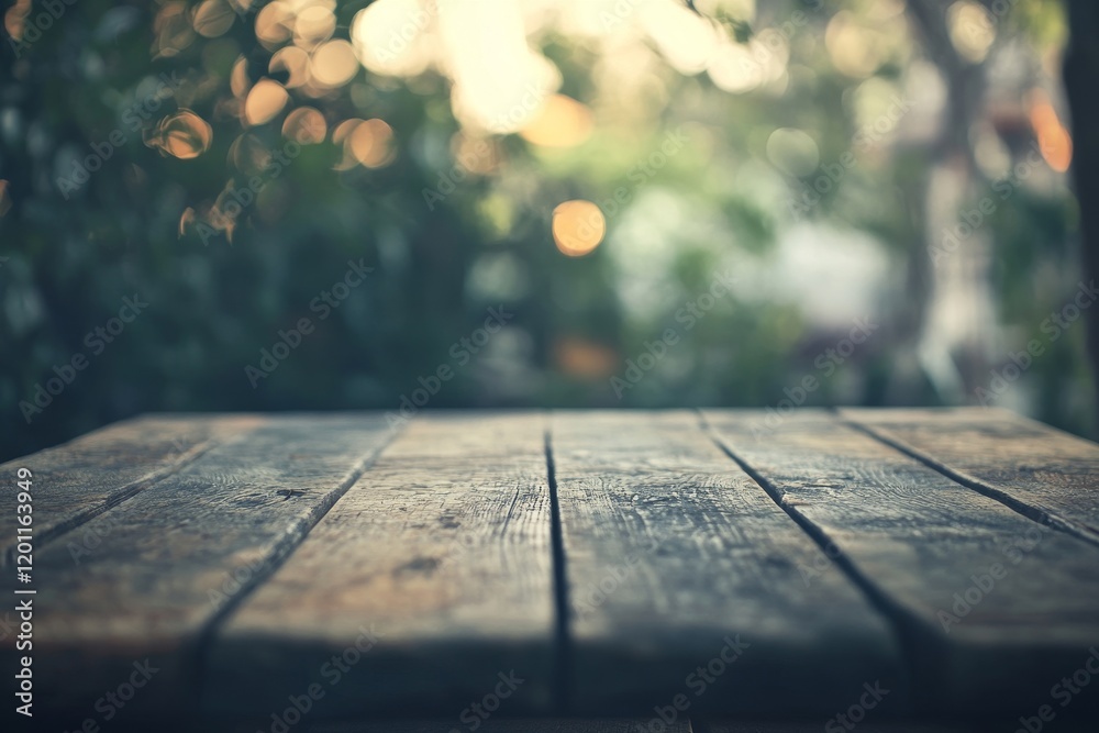 Empty old wood table top and blurred bokeh cafe and coffee shop ...