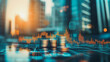 © Teeraphon - Abstract business Financial charts show a significant increase in profits in the stock market.This is driven by higher interest rates and continued growth. In the innovation world network of financial