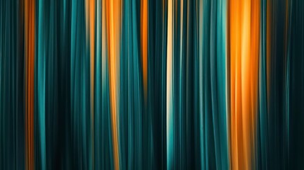 Aufkleber - Abstract teal and orange vertical lines background.