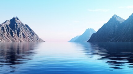  Tranquil Mountain Lake Reflection