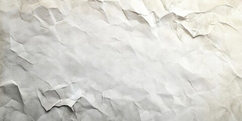 Poster - Crumpled gray watercolor paper texture with subtle beige tones prominently featured in the center, creating a soft and artistic background.