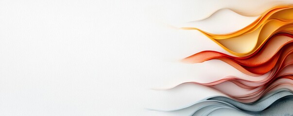 Canvas Print - Glazed watercolor idea. Abstract waves of color create a smooth flowing design, perfect for backgrounds.