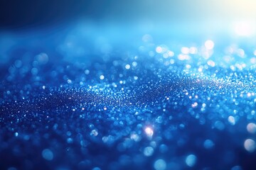 Aufkleber - A detailed view of a polished blue material