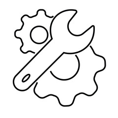 Poster - Settings icon vector, Settings vector illustration.
