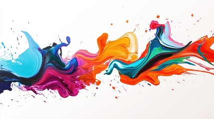 Wall Mural - colorful paint splashes