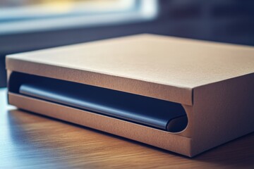 Poster - A close-up shot of a box sitting on a table