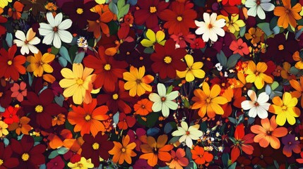 Wall Mural - seamless floral pattern