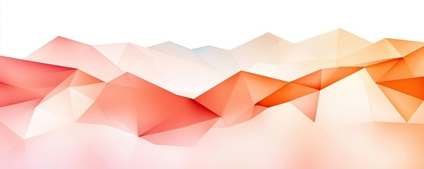 Poster - Polygon watercolor concept. Abstract geometric design in warm hues, ideal for modern backgrounds and digital art.