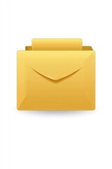 Aufkleber - A yellow envelope containing a letter, great for email or postal themed images