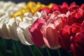 Poster - A collection of colorful tulips