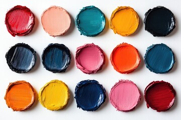Poster - Close-up shot of paint on a white surface, ideal for use in designs and illustrations