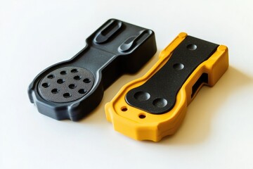 Poster - Two remotes sit side by side, often used in conjunction with media devices