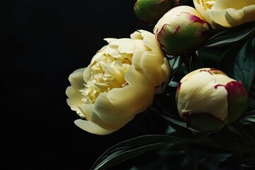 Poster - A close-up view of a bouquet of flowers arranged in a decorative vase